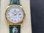 Rolex Day Date 36 White Dial Solid 18k Yellow Gold 118138 Roman - Image 3