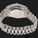 Rolex Day-Date 118209 White Gold Silver Dial Automatic 36mm Unisex Replica Watch - Image 5