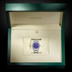 Rolex Day-Date 118389 Diamond Bezel Blue Dial 36MM Unisex Replica Watch - Image 6