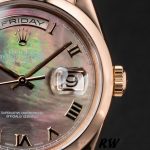 Rolex Day-Date 118205 MOP Roman numeral Dial 36mm Unisex Replica Watch - Image 2