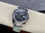 Rolex Datejust m126334 0021 Fluted Bezel Grey Wimbledon Dial 41MM Mens Replica Watch - Image 6