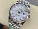 Rolex Datejust 41 Steel White Gold MOP Diamond Dial 126334 Men's Watch - Image 5