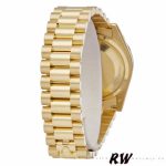 Rolex Day Date 118348 Black MOP Dial Yellow Gold 36mm Unisex Replica Watch - Image 6