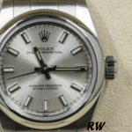 Rolex Oyster Perpetual 176200 Silver Index Stainless Steel 26mm Lady Replica Watch - Image 2