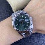 Rolex Datejust 41mm Stainless Steel 126334 0030 Mint Green Dial Fluted Jubilee - Image 11