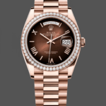 Rolex Day Date 36 Everose Gold Diamond Bezel m128345rbr 0075