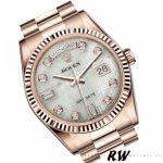 Rolex Day-Date 118235 Mother of Pearl Dial 36mm Unisex Replica Watch - Image 2