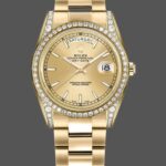 Rolex Day-Date 118388 Champagne Index Dial 36MM Unisex Replica Watch