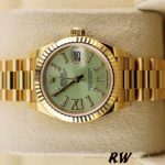 Rolex Datejust 279178 Linden Green Dial Fluted Bezel 28mm Lady Replica Watch - Image 3