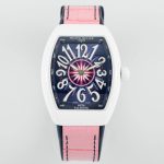 Franck Muller Women's Yacht Pink Leather Strap