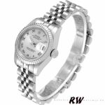 Rolex Datejust 179174 Silver Roman Dial Fluted Bezel 26MM Lady Replica Watch - Image 3
