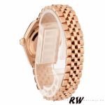 Rolex Datejust 279175 Chocolate Diamonds Dial Fluted Bezel 28mm Lady Replica Watch - Image 6