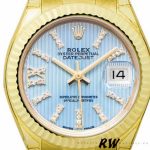 Rolex Datejust 279178 Cornflower Blue Dial Fluted Bezel 28mm Lady Replica Watch - Image 2