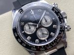 Rolex Daytona 116519 White Gold Automatic Black Dial Diamonds 40mm Mens Replica Watch - Image 4