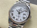 Rolex Day Date 36 White Dial Platinum President Bracelet m128236 0017 - Image 5