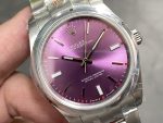Rolex Oyster Perpetual 39 Red Grape Dial Steel 114300 0002 Men's Watch - Image 4