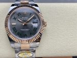 Rolex Datejust 41 Steel and Everose Gold Wimbledon Dial Oster Band m126331 0015 - Image 3