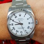 Rolex Oyster Perpetual Air-King 114200 White Dial 34mm Unisex Replica Watch - Image 3