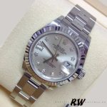 Rolex Datejust 279174 Stainless Steel Silver Diamond Dial 28mm Lady Replica Watch - Image 2