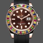 Rolex Yacht-Master 116695 Black Rubber Strap Brown Dial 40MM Mens Replica Watch
