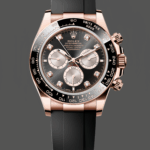 Rolex Daytona Everose Rubber 126515LN 0004 Black Dial Diamond Watch