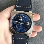 Bell & Ross INSTRUMENTS series BR0397-BL-SISCA2 Blue - Image 5