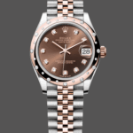 Rolex Datejust 31 Stainless Steel and Rose Gold Chocolate Diamond Dial m278341rbr 0028