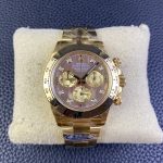 Rolex Daytona 116508 Yellow Gold Black Mother Of Pearl Dial 40MM Mens Replica Watch - Image 3
