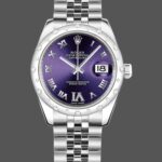 Rolex Datejust 178344 Purple Dial VI Diamonds 31MM Lady Replica Watch