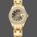 Rolex Pearlmaster 80298 Yellow Gold MOP Dial 29MM Lady Replica Watch
