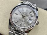 Rolex Datejust 41mm Stainless Steel 126334 0004 Silver Index Jubilee Mens Watch - Image 5
