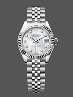 Rolex Datejust 279174 Stainless Steel Mother Of Pearl Diamond Dial 28mm Lady Replica Watch