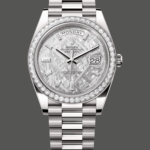 Rolex Day-Date 228349RBR Meteorite Dial Diamond Bezel 40mm Mens Replica Watch
