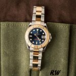 Rolex Yacht-Master 168623 Steel and Gold Blue Dial 35MM Unisex Replica Watch - Image 6