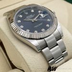 Rolex Datejust 126334 0015 Fluted Bezel Blue Diamond Dial 41MM Mens Replica Watch - Image 12