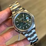 Rolex Datejust 126200 Olive Green Palm Motif Dial Stainless steel 36MM Unisex Replica Watch - Image 2
