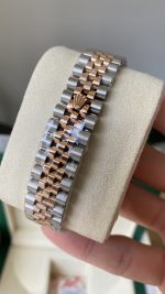 Rolex Datejust Olive Green Diamond Steel & Rose Gold 279381RBR 0007 Lady Watch - Image 10