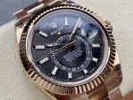 Swiss Rolex Sky Dweller 42 Slate Dial Rose Gold m336935 0004 Men's Replica Watch - Image 4