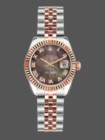 Rolex Datejust 179171 Black Mother of Pearl Dial Fluted Bezel 26MM Lady Replica Watch