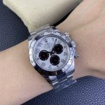 Rolex Cosmograph Daytona 116509 White Arabic Dial White Gold 40MM Mens Replica Watch - Image 12