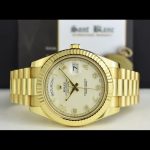 Rolex Day-Date 218238 Ivory Dial Yellow Gold 41MM Mens Replica Watch - Image 3