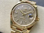 Rolex Day Date 40 Yellow Gold Pave Diamond Dial M228238 0054 Men's Watch - Image 5