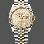 Rolex Datejust 41 126333 Golden Fluted Motif Champagne Dial
