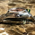 Rolex Oyster Perpetual 177200 Pink Maxi Arabic Dial Domed Bezel 31mm Lady Replica Watch - Image 5