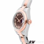 Rolex Datejust 179161 Stainless Steel and Everose Gold Chocolate Brown Dial 26MM Lady Replica Watch - Image 3