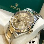 Rolex Sky-Dweller 326933 Champagne Dial Stainless Steel 42MM Mens Replica Watch - Image 2