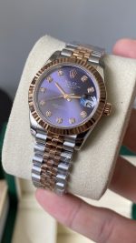 Rolex Datejust 28 Oystersteel and Rose Gold m279171 0015 Lady Watch - Image 4