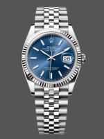 Rolex Datejust 126234 Blue Index Dial Fluted Bezel 36MM Unisex Replica Watch
