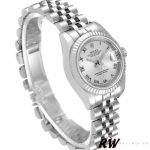 Rolex Datejust 179174 Silver Roman Dial Fluted Bezel 26MM Lady Replica Watch - Image 2