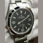 Rolex Explorer 214270 Black Luminous Dial Stainless Steel 39MM Mens Replica Watch - Image 2